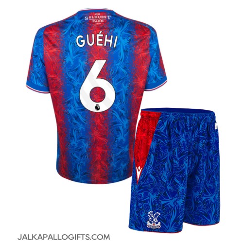 Crystal Palace Marc Guehi #6 Koti Peliasu Lasten 2024-25 Lyhythihainen (+ Lyhyet housut)